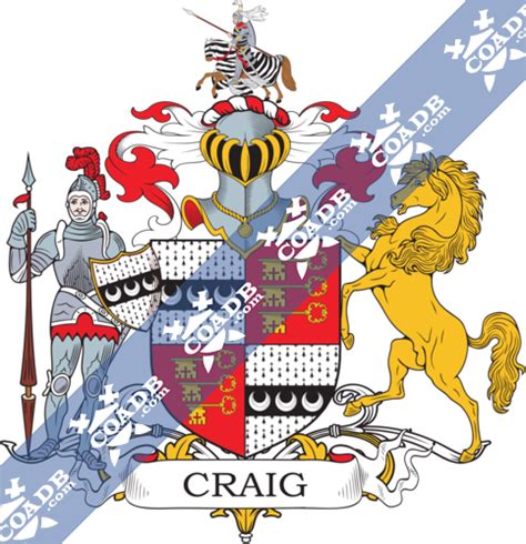 craig family crest|craig of aberdeenshire family history.